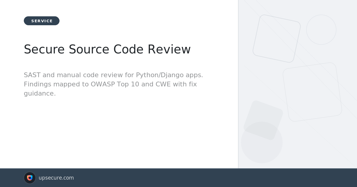 Secure Source Code Review - Up Secure | Up Secure