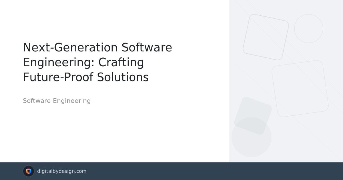 Software Engineering | Digital By Design